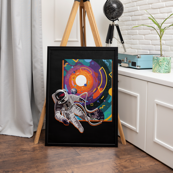 Life in space - Abstract Poster - The Mortal Soul