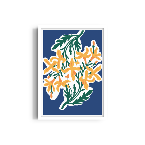 Sunny Blooms Botanical Aesthetic Wall Art