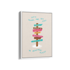 Let's Travel and Get Lost Journey Wall Art