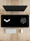 Bat Symbol and Quote Desk Mat | Desk Pad | Mouse Pad