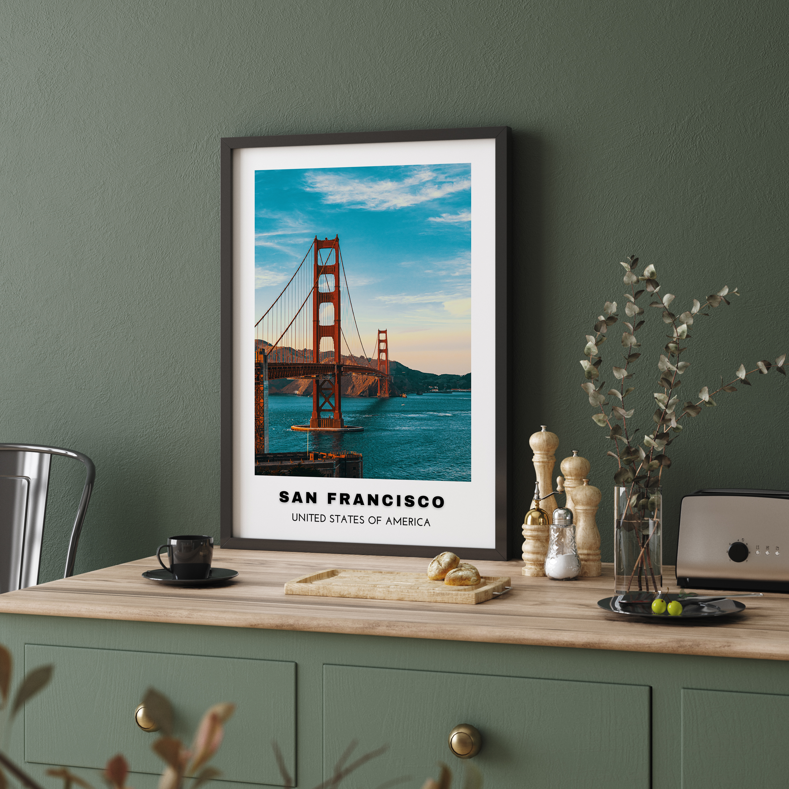 San Francisco City Art (Colored Style 2)