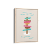 Let's Travel and Get Lost Journey Wall Art