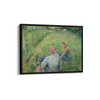 Young Peasant Girls Resting in the Fields near Pontoise (1882) by Camille Pissarro