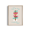 Let's Travel and Get Lost Journey Wall Art