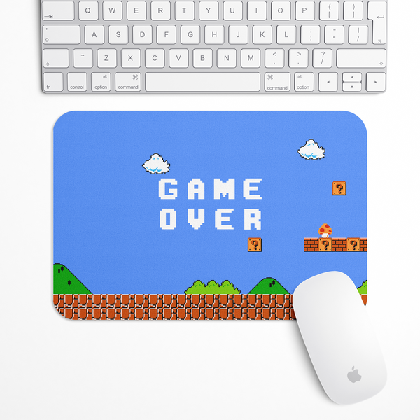 Game over Mario style Gaming Mouse Pad