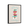 Let's Travel and Get Lost Journey Wall Art