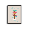 Let's Travel and Get Lost Journey Wall Art