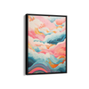 Colorful Cascade Abstract Modern Wall Art