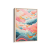 Colorful Cascade Abstract Modern Wall Art