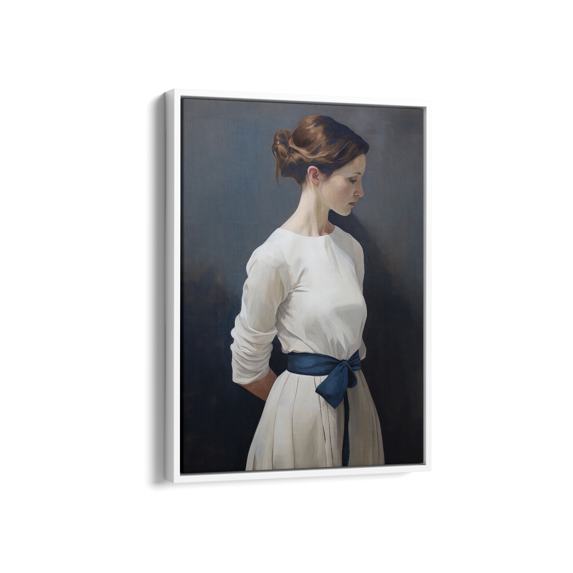 A Glimpse of Elegance and Tranquil Reflection Wall Art
