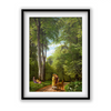 A Beech Wood in May near Iselingen Manor, Zealand by P. C. Skovgaard Landscape Art