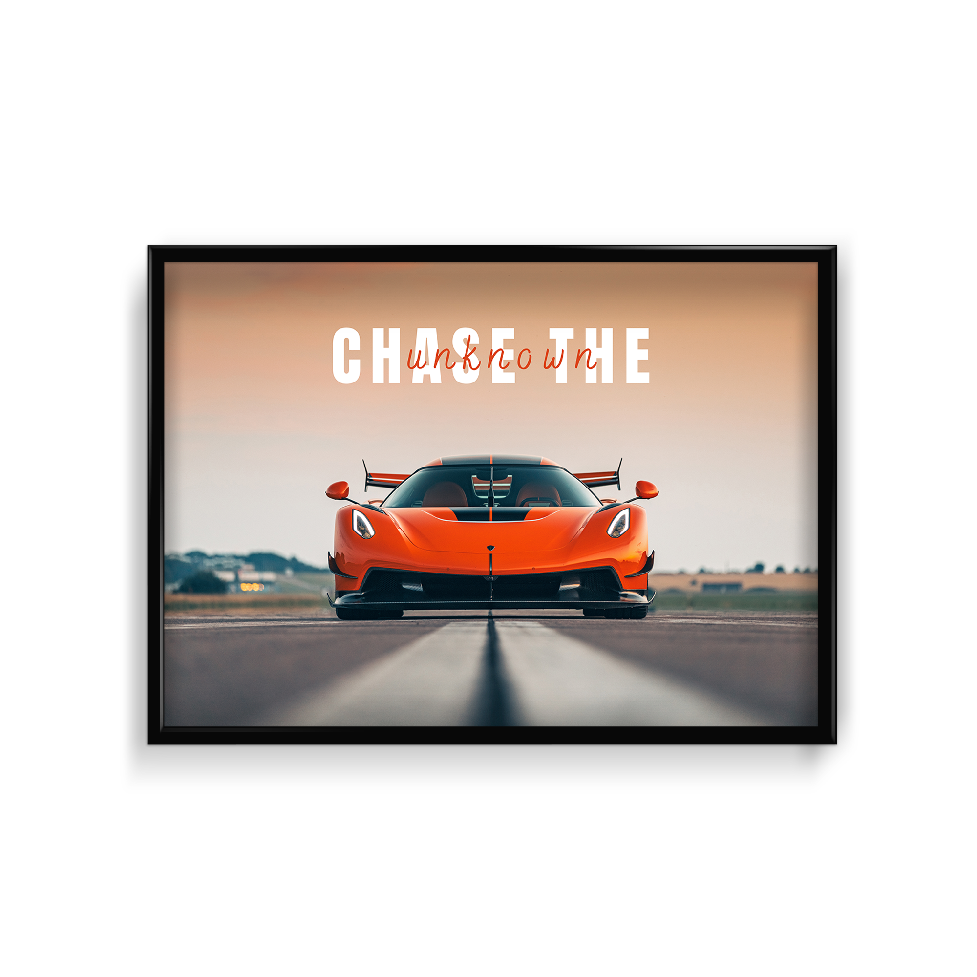 Chase the unknown - Koenigsegg Jesko Wall Art
