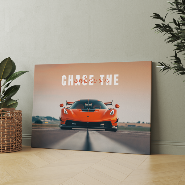 Chase the unknown - Koenigsegg Jesko Wall Art