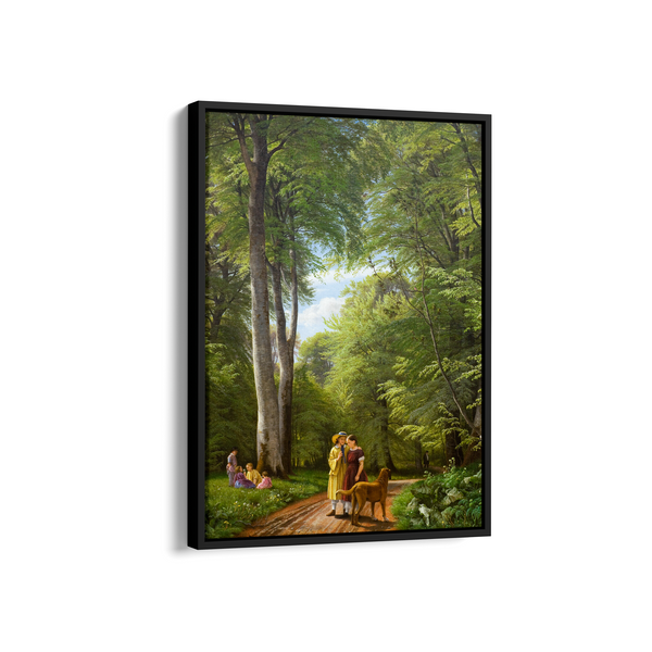 A Beech Wood in May near Iselingen Manor, Zealand by P. C. Skovgaard Landscape Art