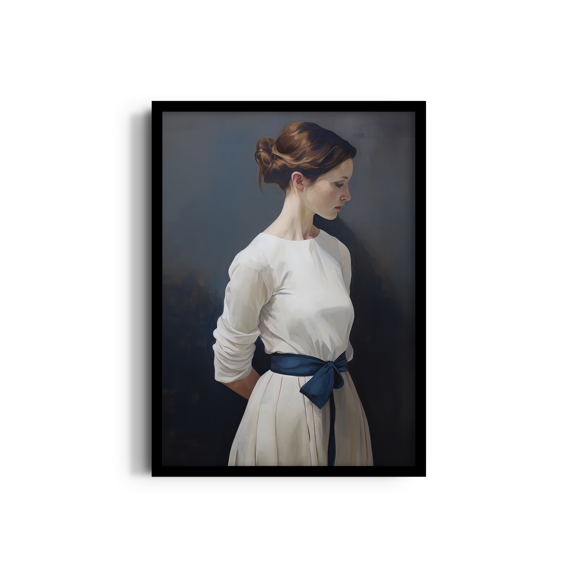 A Glimpse of Elegance and Tranquil Reflection Wall Art