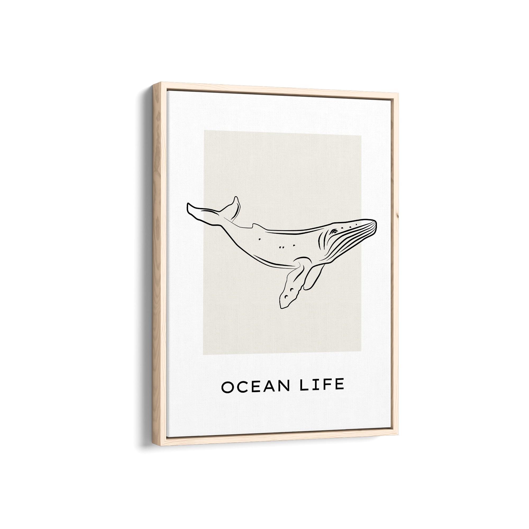 Ocean Life Modern Line Wall Art