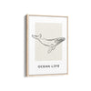 Ocean Life Modern Line Wall Art