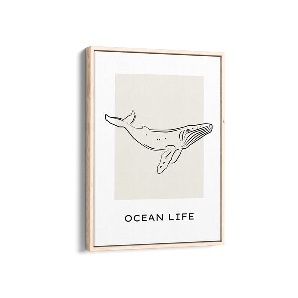 Ocean Life Modern Line Wall Art