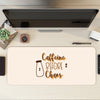 Caffeine before chaos Desk Mat | Desk Pad | Mouse Pad