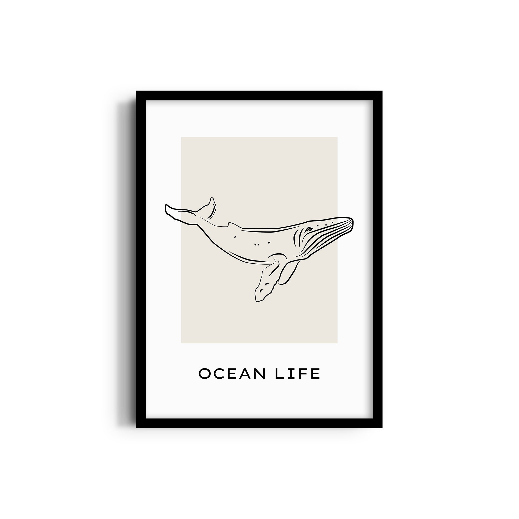 Ocean Life Modern Line Wall Art