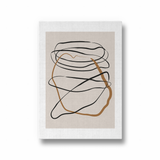 Subtle Dance of Lines Simplicity Wall Art