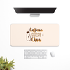 Caffeine before chaos Desk Mat | Desk Pad | Mouse Pad