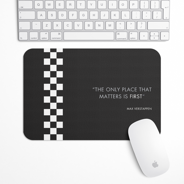 Formula 1 Max Verstappen Quote Gaming Mouse Pad