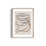 Subtle Dance of Lines Simplicity Wall Art