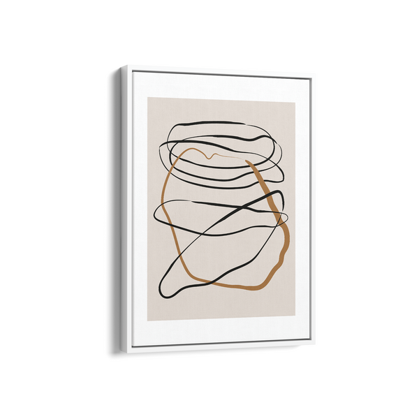 Subtle Dance of Lines Simplicity Wall Art