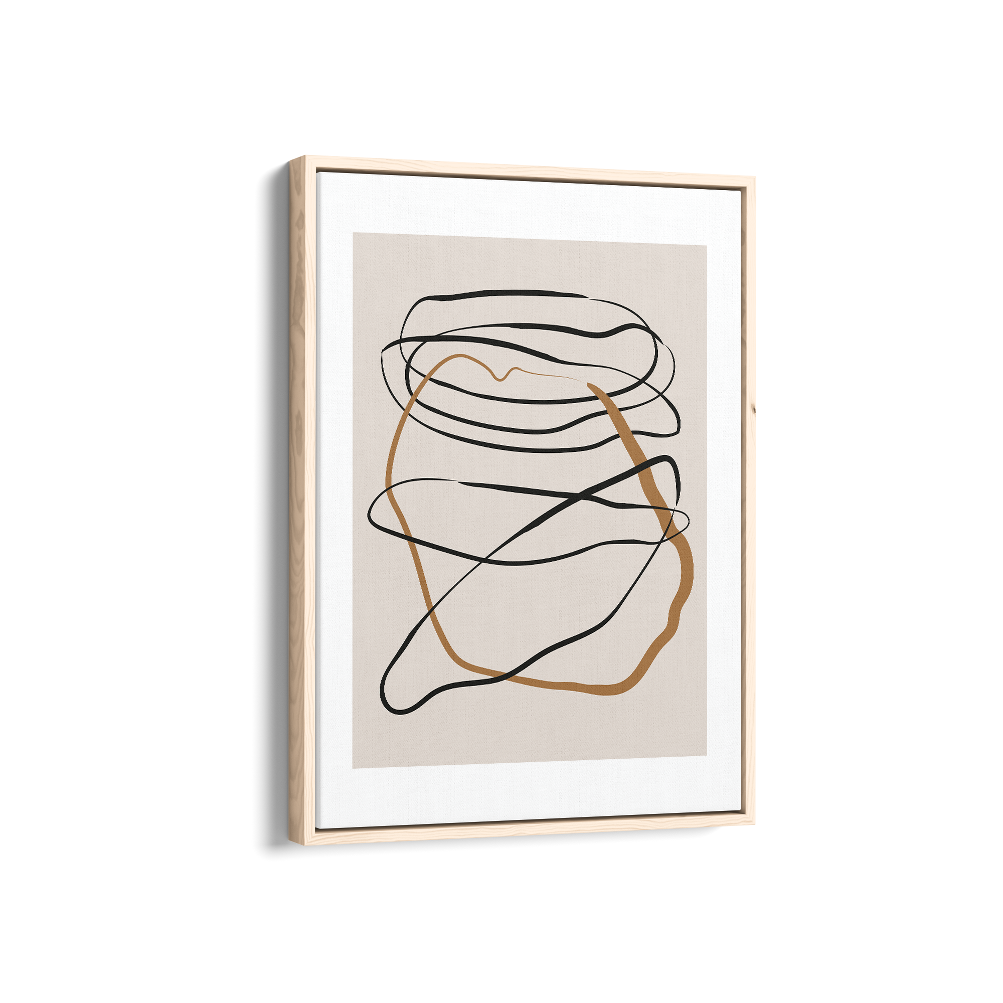 Subtle Dance of Lines Simplicity Wall Art