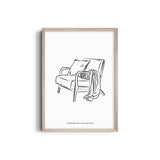 My Happy Place Modern Line Wall Art