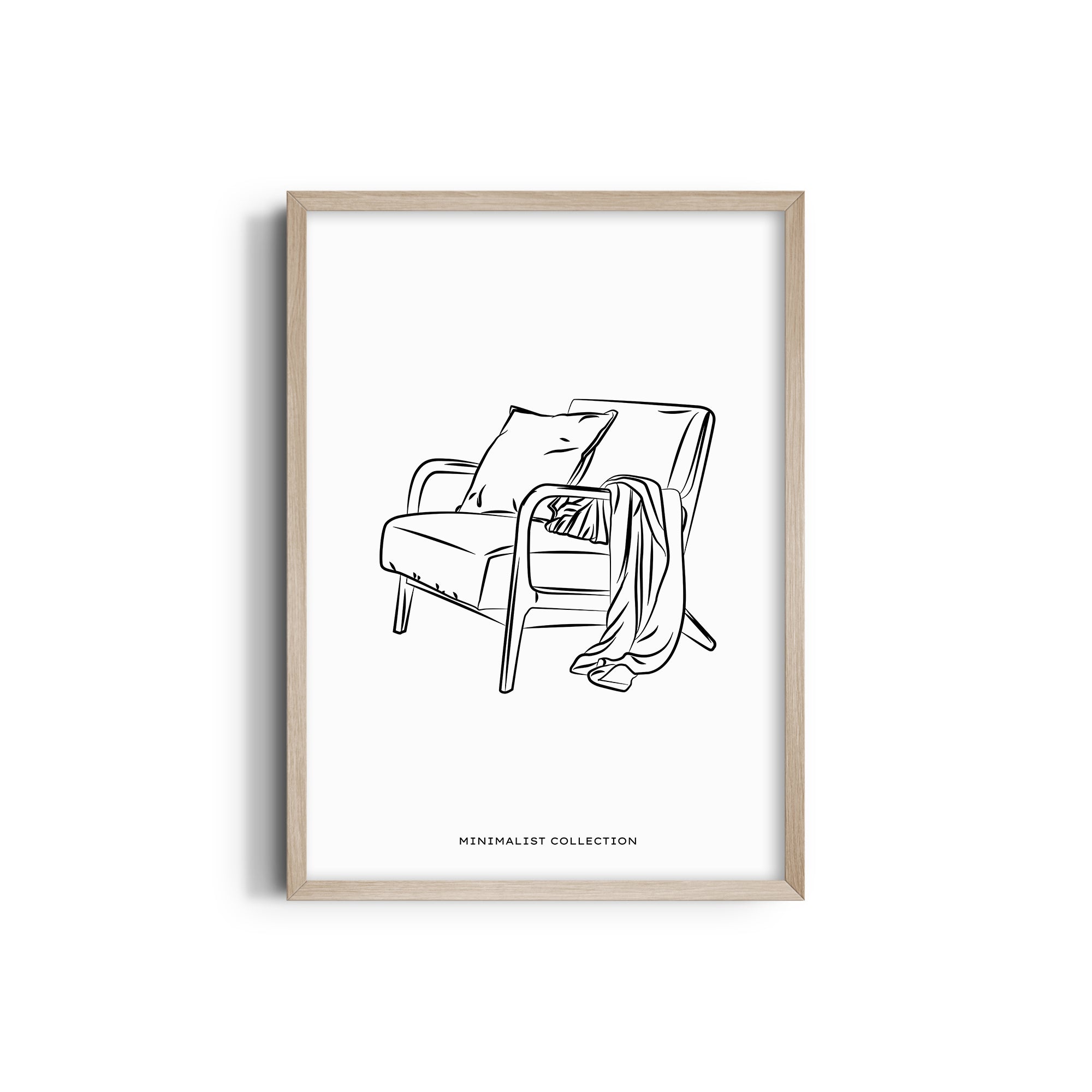 My Happy Place Modern Line Wall Art