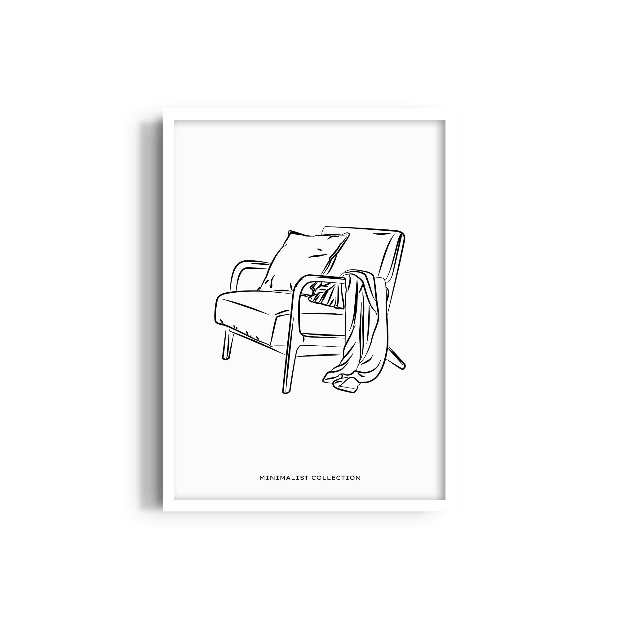 My Happy Place Modern Line Wall Art