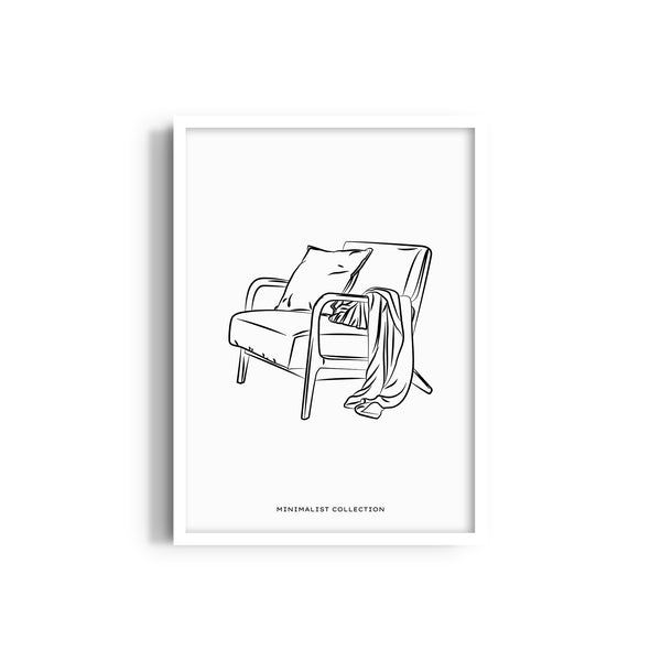 My Happy Place Modern Line Wall Art