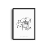 My Happy Place Modern Line Wall Art