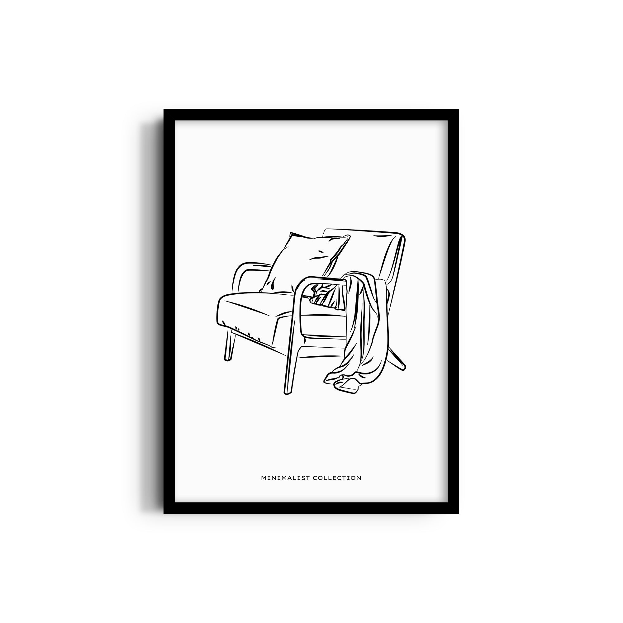 My Happy Place Modern Line Wall Art