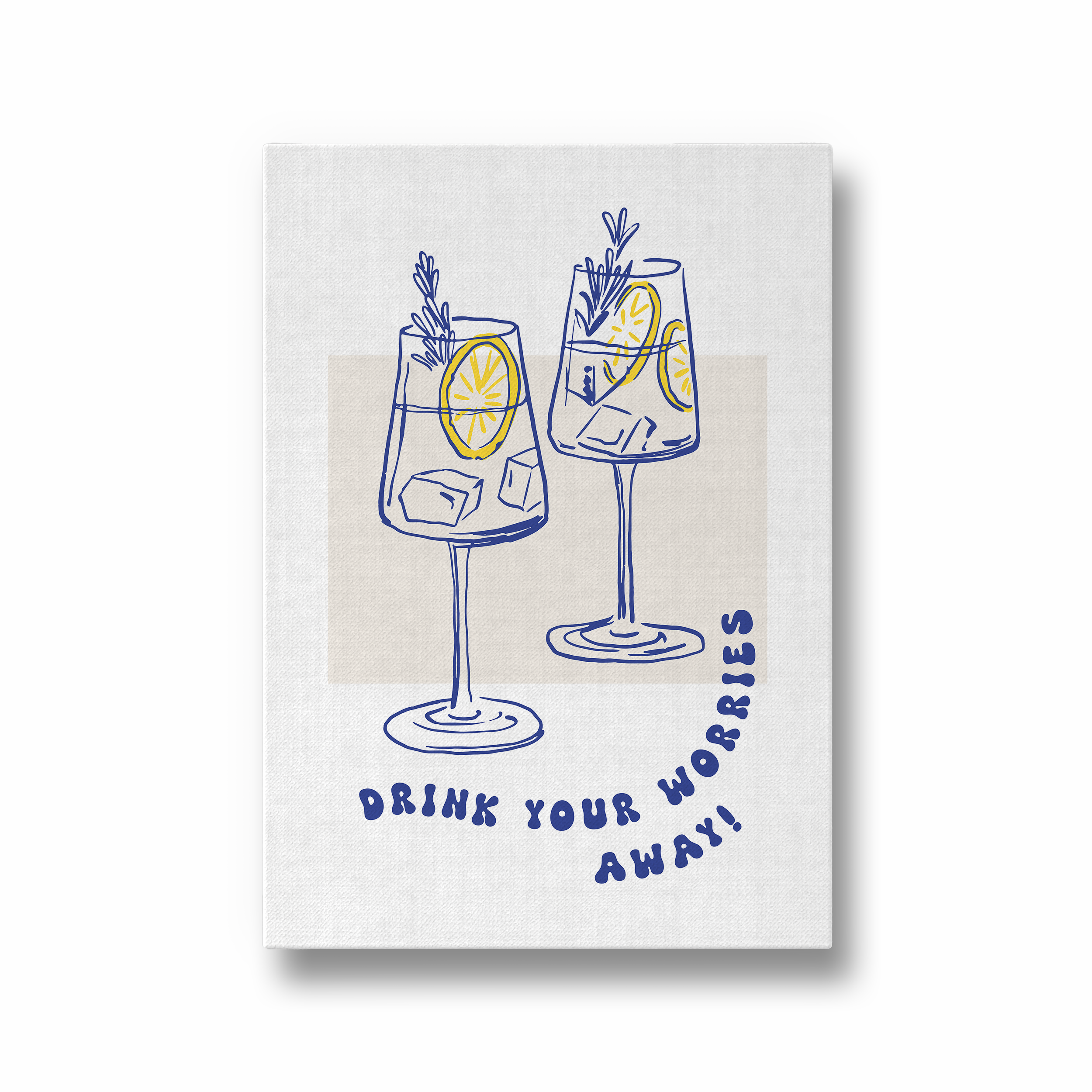 Drink your Worries Away Cravings Wall Art