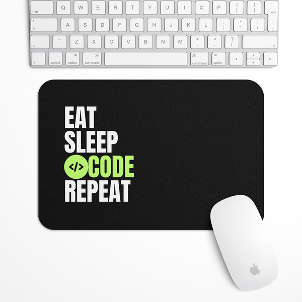Eat Sleep Code Repeat Gaming Mouse Pad