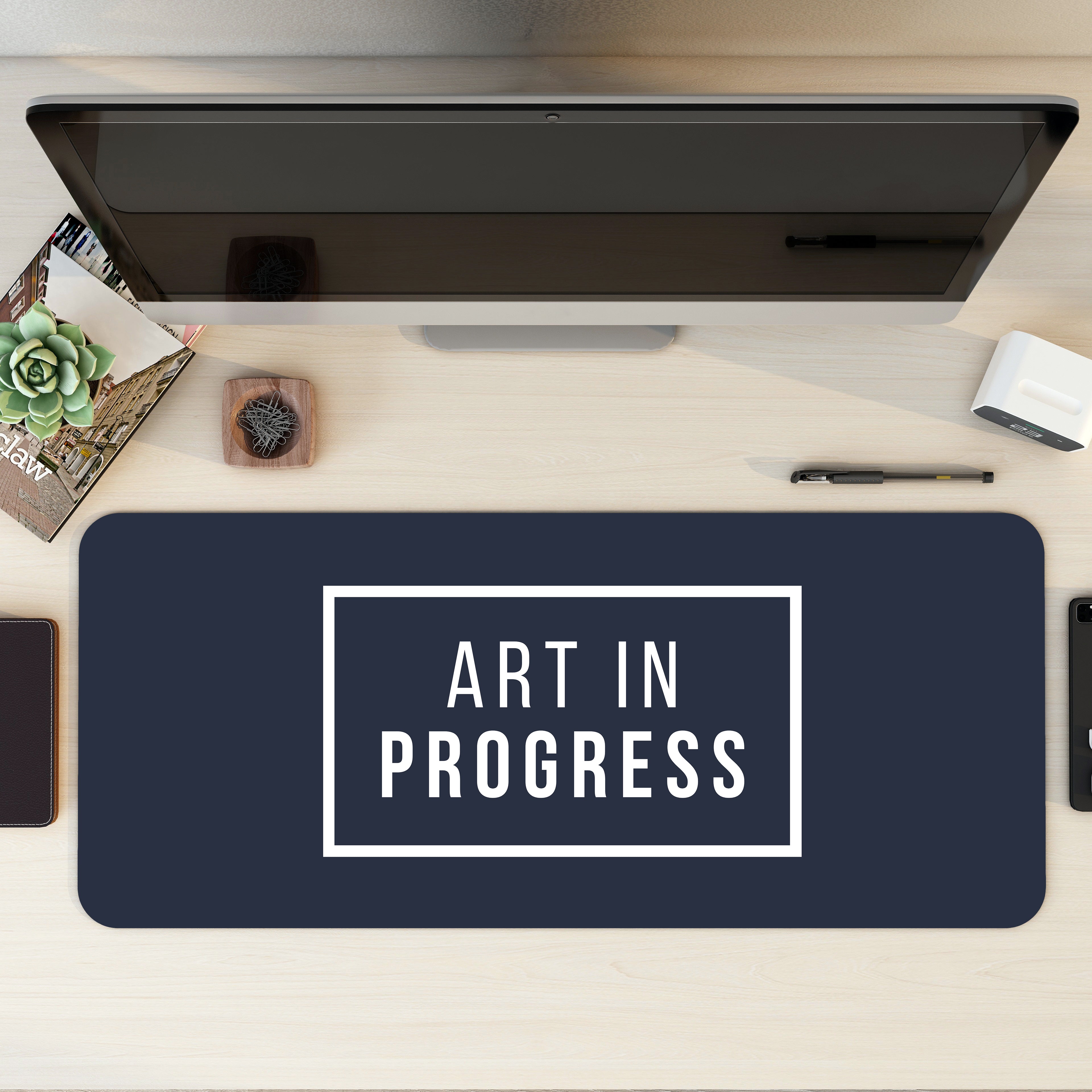 Art in progress Desk Mat | Desk Pad | Mouse Pad