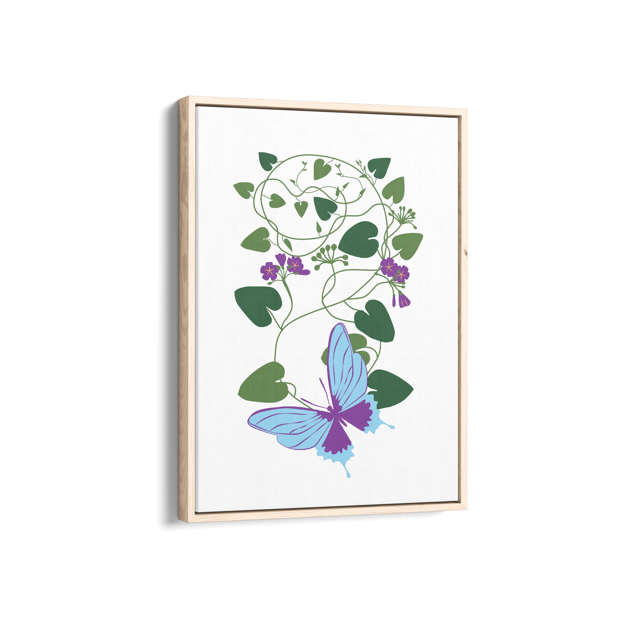 Leaves in Light Botanical Modern Wall Art