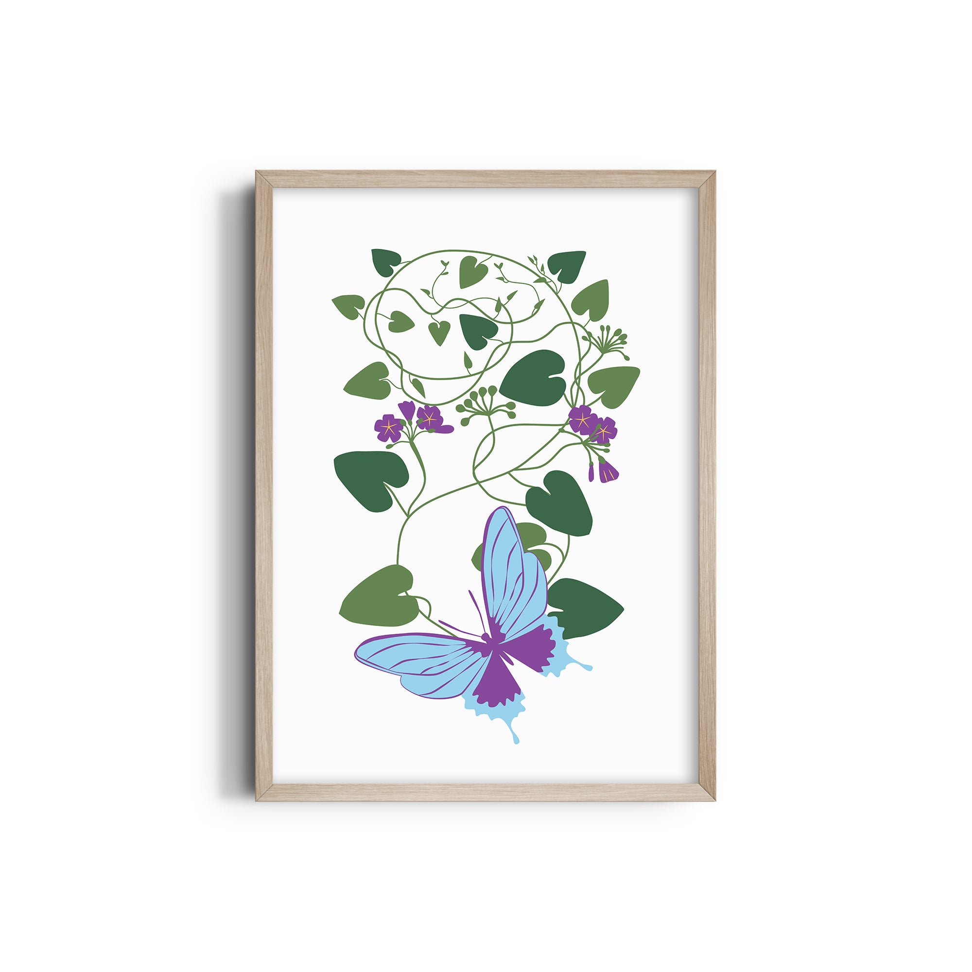 Leaves in Light Botanical Modern Wall Art