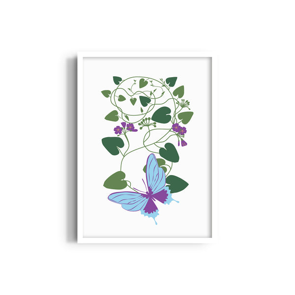 Leaves in Light Botanical Modern Wall Art