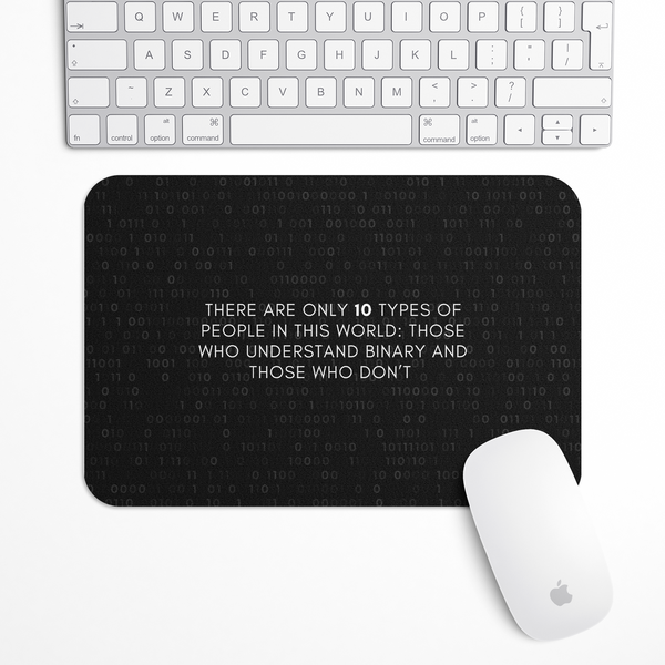Binary Geek humor Gaming Mouse Pad