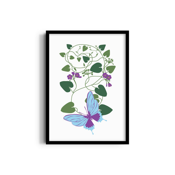 Leaves in Light Botanical Modern Wall Art