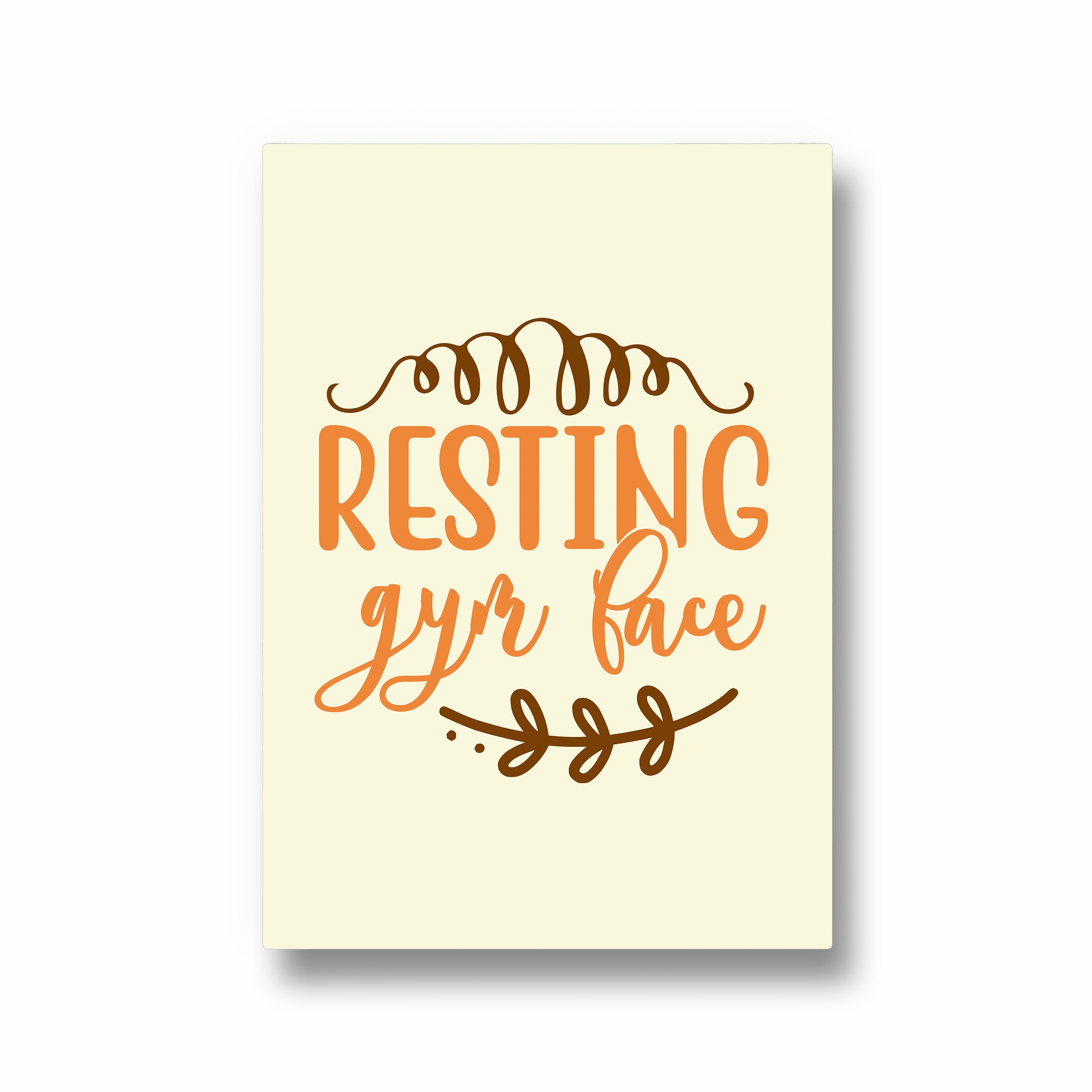Resting Gym Face Gym Poster
