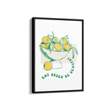 Eat Green be Healthy Cravings Wall Art
