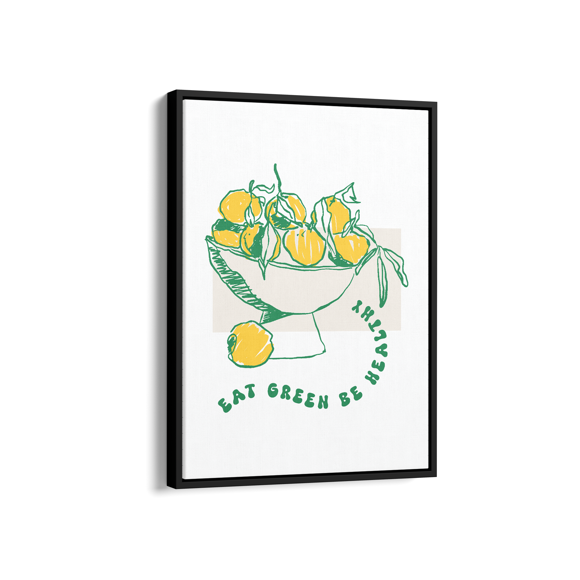 Eat Green be Healthy Cravings Wall Art