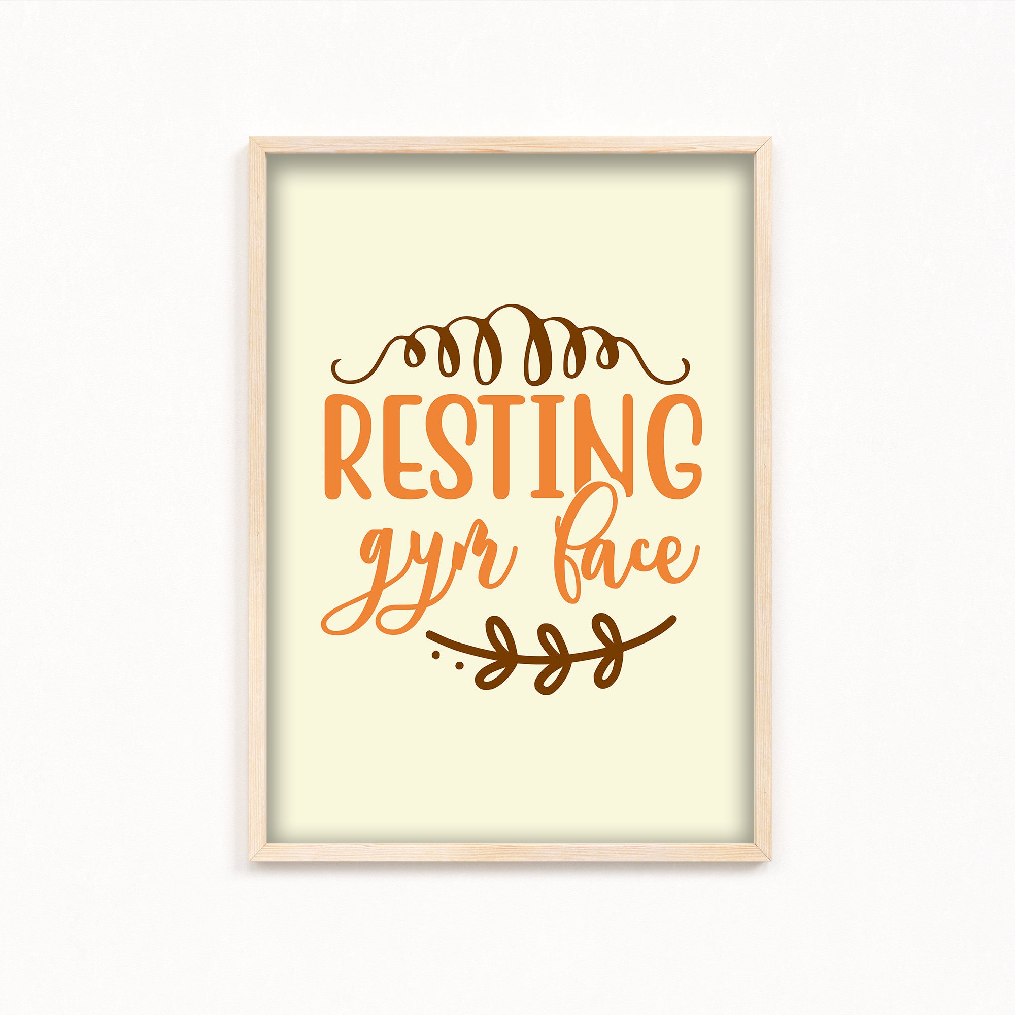 Resting Gym Face Gym Poster