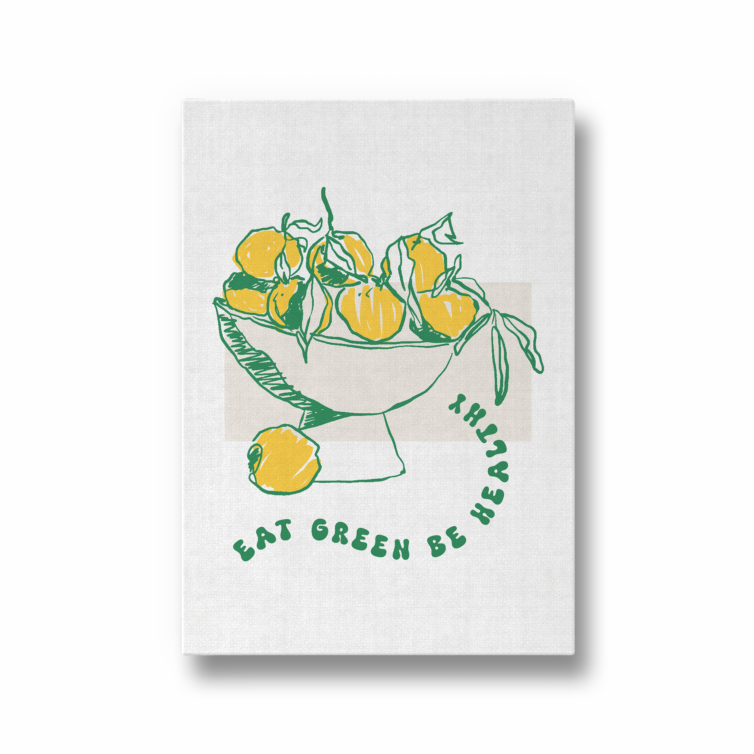 Eat Green be Healthy Cravings Wall Art