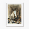 Bazaar of the silk mercers, Cairo illustration by David Roberts (1796–1864) Landscape Art
